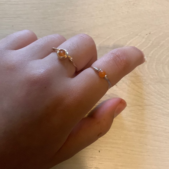 2 carnelian rings!❤️‍🔥💎 - Picture 1 of 4